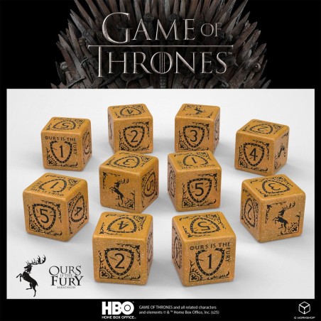 Game Of Thrones - Game of Thrones pack dés Baratheon 10xD6 (10)