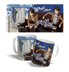 L'Attaque des Titans - Attack on Titan mug Rest Now, Fight Later 325 ml