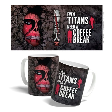 L'Attaque des Titans - Attack on Titan mug Titan Coffee Break Time 325 ml