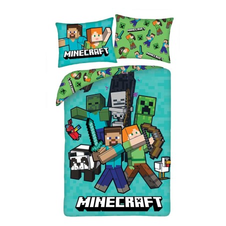 Minecraft - Parure de lit Ver. 5 140 x 200 cm / 70 x 90 cm