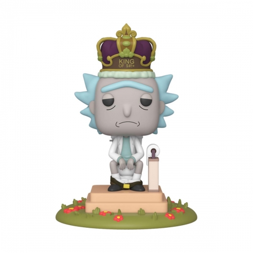 Rick & Morty - Figurine POP! sonore Rick on Toilet 9 cm