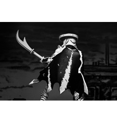 Les Tortues Ninja - Figurine Elite Foot Ninja Guard Black & White 18 cm