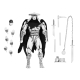Les Tortues Ninja - Figurine Foot Assassin Black and White 18 cm