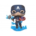 Avengers: Endgame - Figurine POP! Captain America w/Broken Shield & Mjölnir 9 cm