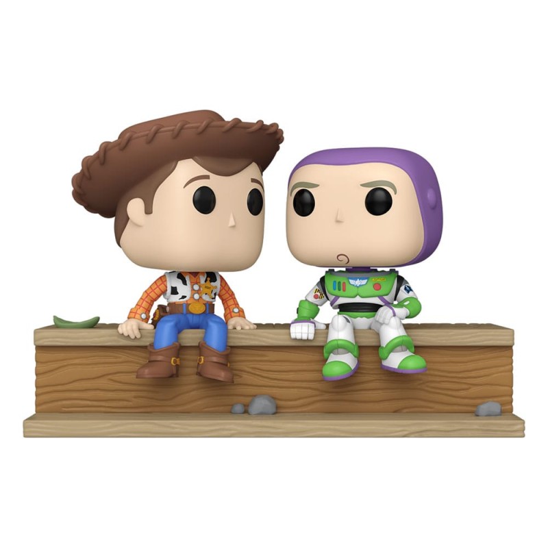Toy Story - POP Moment Vinyl figurines Woody and Buzz (30th Anniversary) 9 cm