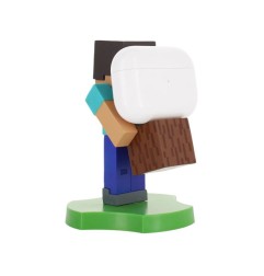Minecraft - Figurine Cable Guys Steve Guys Holdems support d'appareil et support de téléphone 11cm