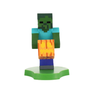 Minecraft - Figurine Cable Guys Zombie Holdems support d'appareil et support de téléphone 11cm