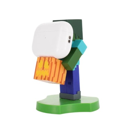 Minecraft - Figurine Cable Guys Zombie Holdems support d'appareil et support de téléphone 11cm
