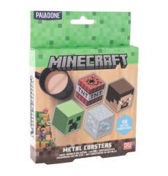 Minecraft - Pack 4 sous-verres Minecraft