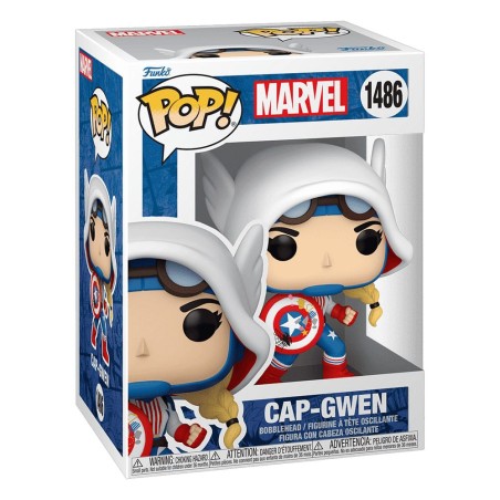 Marvel - Figurine POP! Cap-Gwen 9 cm
