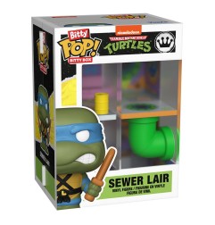 Tortues Ninja - Bitty POP! Bitty Box présentoir avec 2 figurines en vinyle Sewer Lair