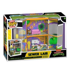 Tortues Ninja - Bitty POP! Bitty Box présentoir avec 2 figurines en vinyle Sewer Lair