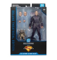 Superman (2025) DC Multiverse - Figurine Deluxe Lex Luthor avec Baby Kaiju (Deluxe Theatrical Edition) 18 cm