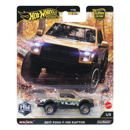 Hot Wheels Premium - Véhicule métal Car Culture 1/64 2017 Ford F-150 Raptor