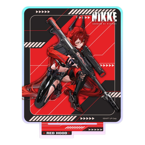 Goddess of Victory: Nikke - Figurine acrylique Crouching Series Red Hood Holographic 14 cm