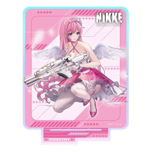 Goddess of Victory: Nikke - Figurine acrylique Crouching Series Dorothy Holographic 14 cm