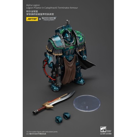 Warhammer The Horus Heresy - Figurine Alpha Legion Legion Praetor in Cataphractii Terminator Armour 18 cm
