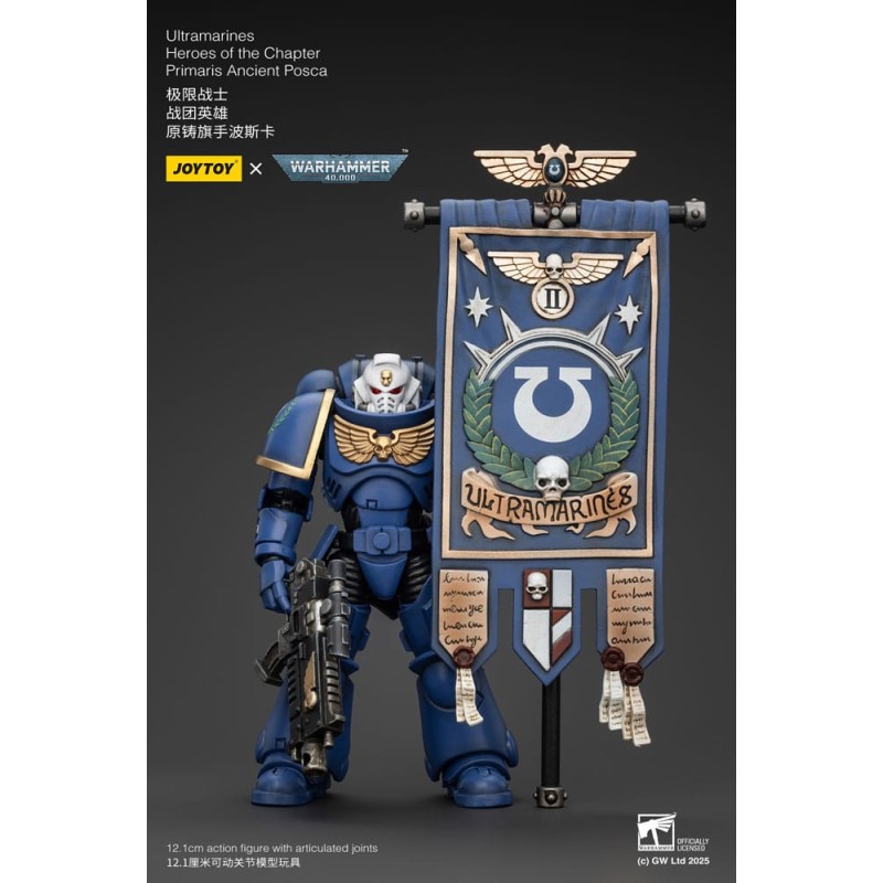 Warhammer - 40k figurine 1/18 Ultramarines Heroes of the Chapter Primaris Ancient Posca 20 cm