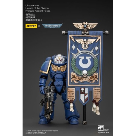 Warhammer - 40k figurine 1/18 Ultramarines Heroes of the Chapter Primaris Ancient Posca 20 cm