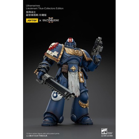 Warhammer 40k : Space Marine 2 - Figurine Ultramarines Lieutenant Titus Collectors Edition 13 cm