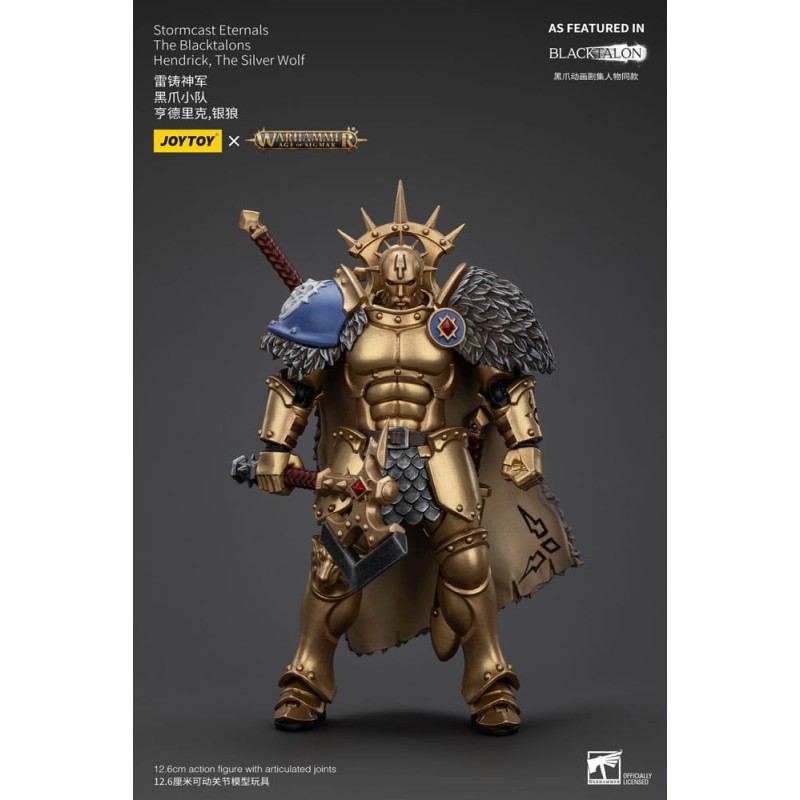 Warhammer - Age of Sigmar Actionfigur Stormcast Eternals The Blacktalons Hendrick The Silver Wolf 20 cm