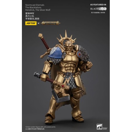 Warhammer Age of Sigmar - Figurine Stormcast Eternals The Blacktalons Hendrick The Silver Wolf 20 cm