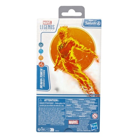 Les Quatre Fantastiques : Premiers pas Marvel Legends - Figurine Torche Humaine 15 cm
