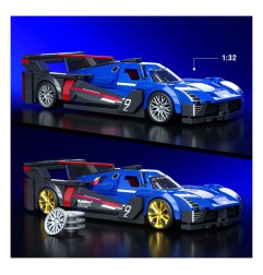 Hot Wheels - Jeu de construction Mattel Brick Shop Speed Series 1/32 Cadillac Project GTP Hypercar