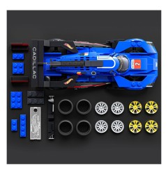 Hot Wheels - Mattel Brick Shop jeu de construction Speed Series 1/32 Cadillac Project GTP Hypercar