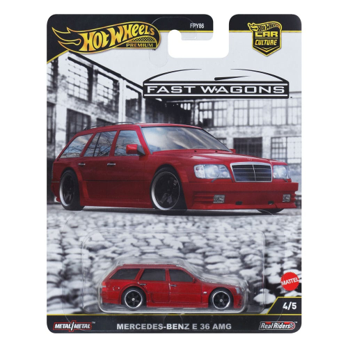Hot Wheels Premium - Véhicule métal Car Culture 1/64 Mercedes-Benz E 36 AMG