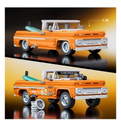 Hot Wheels - Mattel Brick Shop jeu de construction Elite Series 1/16 Custom '62 Chevy Pickup