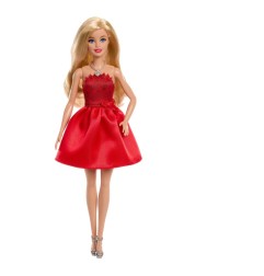 Barbie - Poupée Barbie 80ème Anniversaire Rouge Ruby