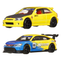 Hot Wheels Premium - Pack 2 véhicules métal Car Culture 1/64 '99 Honda Civic Type R (EK9) & Honda Civic Type R