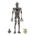 Star Wars : The Mandalorian Vintage Collection - Pack 3 figurines IG-12, Grogu & Anzellan 10 cm
