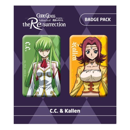 Code Geass - Lelouch of the Re:surrection pack 2 pin's C.C. & Kallen