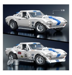 Hot Wheels - Mattel Brick Shop jeu de construction Elite Series 1/16 Corvette Grand Sport