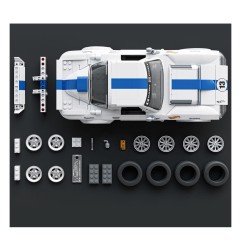 Hot Wheels - Jeu de construction Mattel Brick Shop Elite Series 1/16 Corvette Grand Sport