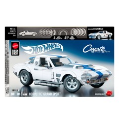 Hot Wheels - Jeu de construction Mattel Brick Shop Elite Series 1/16 Corvette Grand Sport