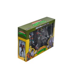 Les Tortues Ninja : Saturday Morning Adventures 2 - Pack 2 figurines Creepy Eddie & Shibano-Sama 17 cm
