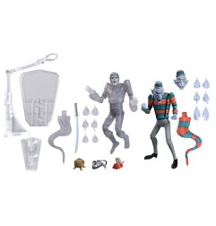 Les Tortues Ninja : Saturday Morning Adventures 2 - Pack 2 figurines Creepy Eddie & Shibano-Sama 17 cm