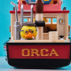 Les Dents de la Mer - Figurines Tubbz Les Dents de la Mer Orca Boat Bundle 13 cm