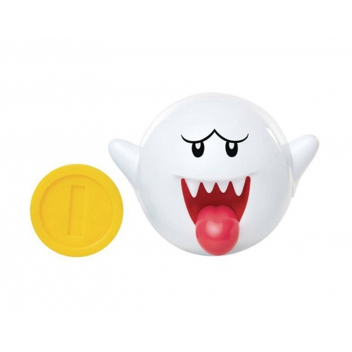 World of Nintendo - Figurine Boo avec pièce 6 cm