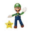 World of Nintendo - Figurine Luigi avec Super Star 10 cm