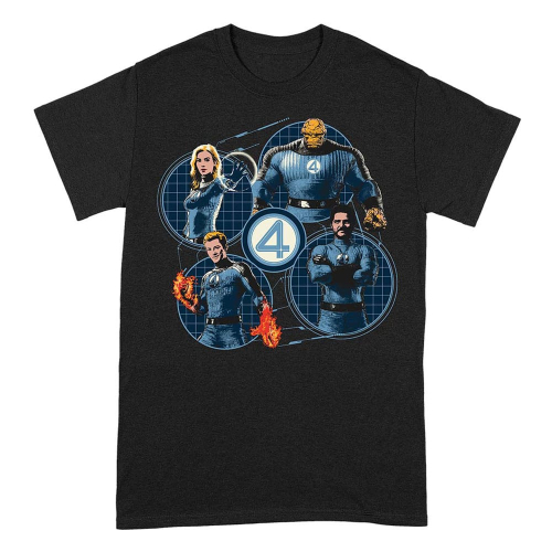 Les Quatre Fantastiques - T-Shirt Group Grid Circle