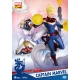 Marvel Comics - Diorama D-Stage Captain Marvel 16 cm
