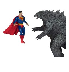 DC Comics - DC Justice League Monsterverse DC Multiverse pack de 2 figurines Superman Vs. Godzilla 30 cm