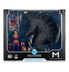 DC Comics - DC Justice League Monsterverse DC Multiverse pack de 2 figurines Superman Vs. Godzilla 30 cm