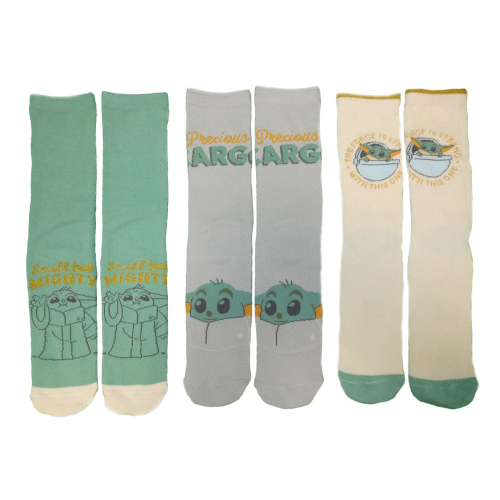 Star Wars The Mandalorian - Pack 3 paire de chaussettes Grogu S-M