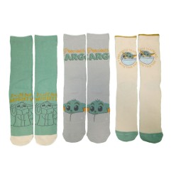 Star Wars - The Mandalorian pack 3 chaussettes Grogu S-M