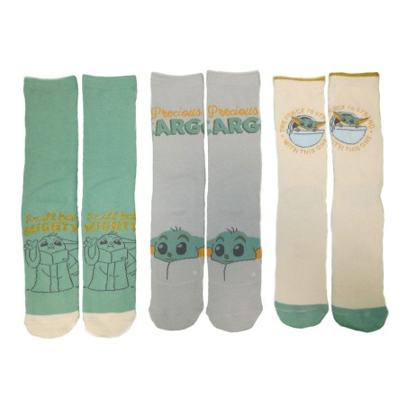 Star Wars - The Mandalorian pack 3 chaussettes Grogu S-M